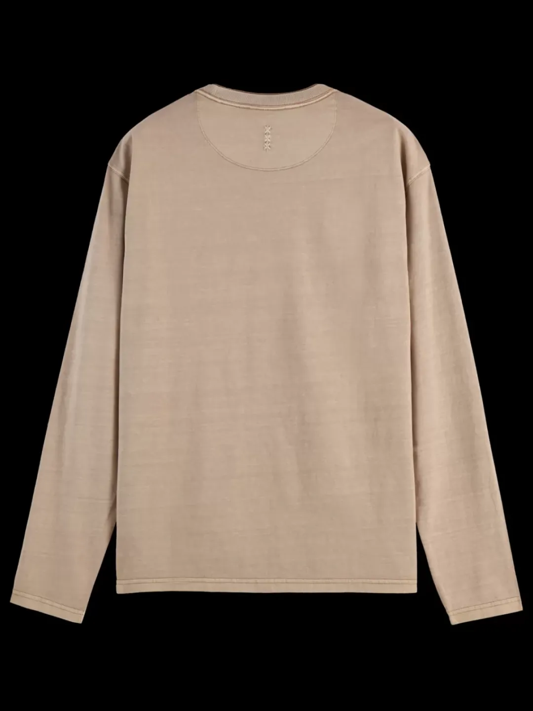 Clearance Scotch & Soda 3 CROSSES PROGRAM RELAXED FIT T-SHIRT LS Mocha