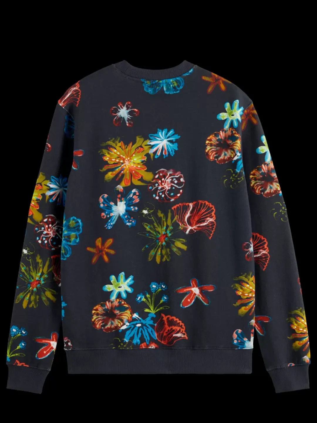 Clearance Scotch & Soda All over digital print sweatshirt NightFlowerAOP
