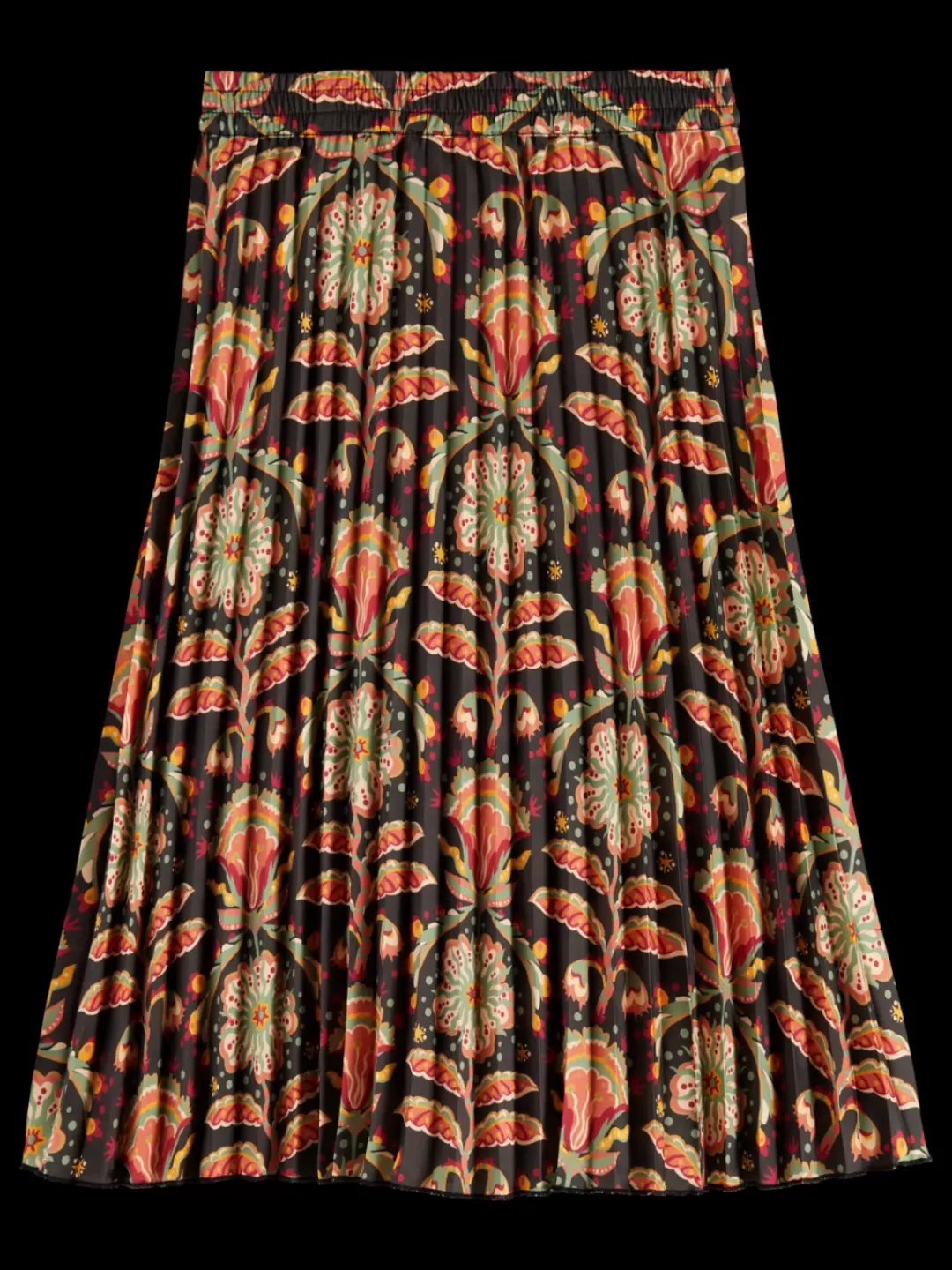 Best Scotch & Soda ALLOVER PRINTED PLEATED MIDI SKIRT SanFranFlower