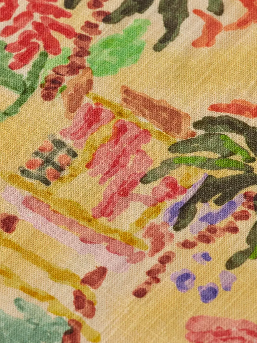 Sale Scotch & Soda All-over printed short-sleeved linen blend dress SunshineSurf