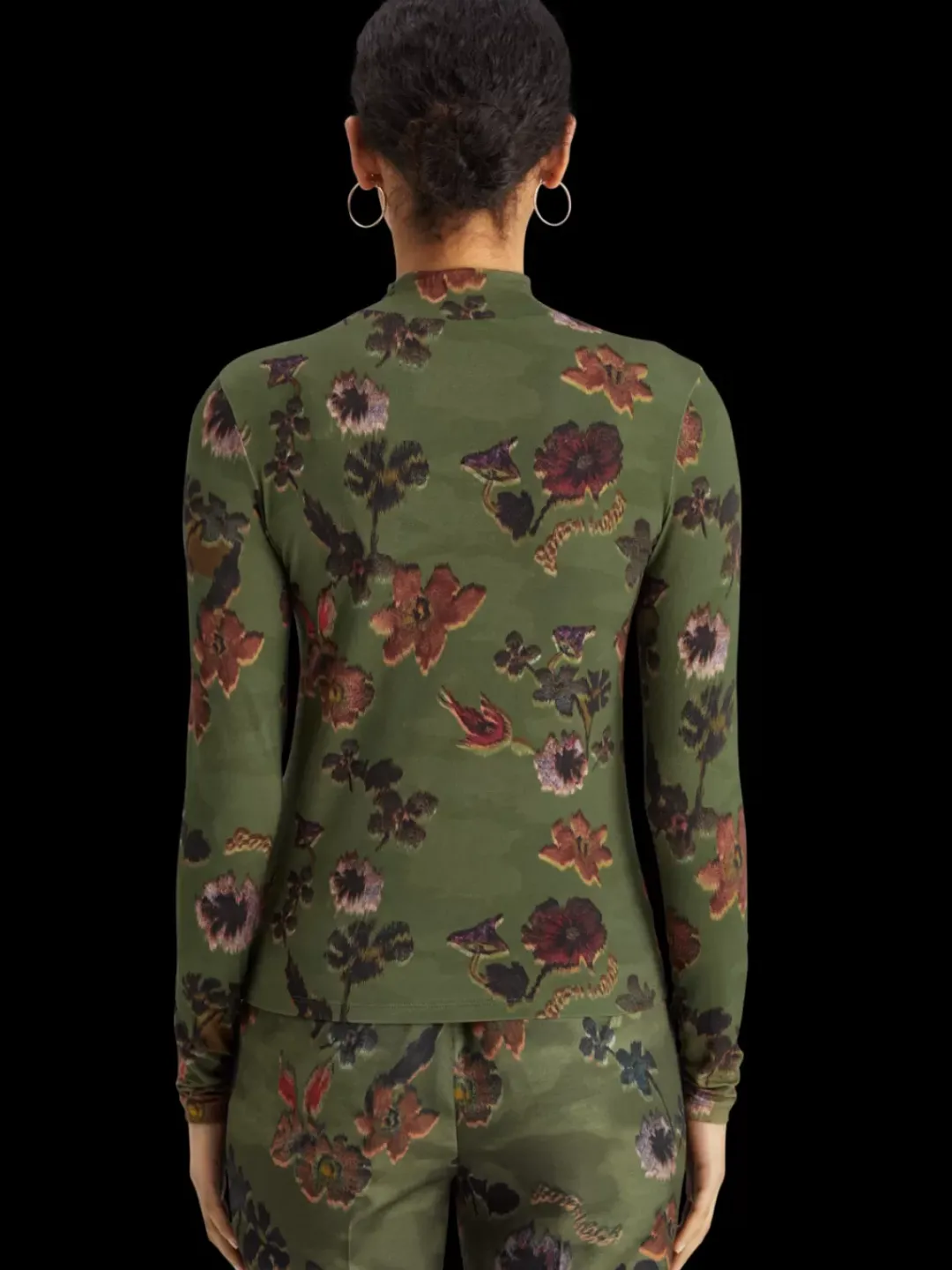 Fashion Scotch & Soda AOP LONG SLEEVE T-SHIRT