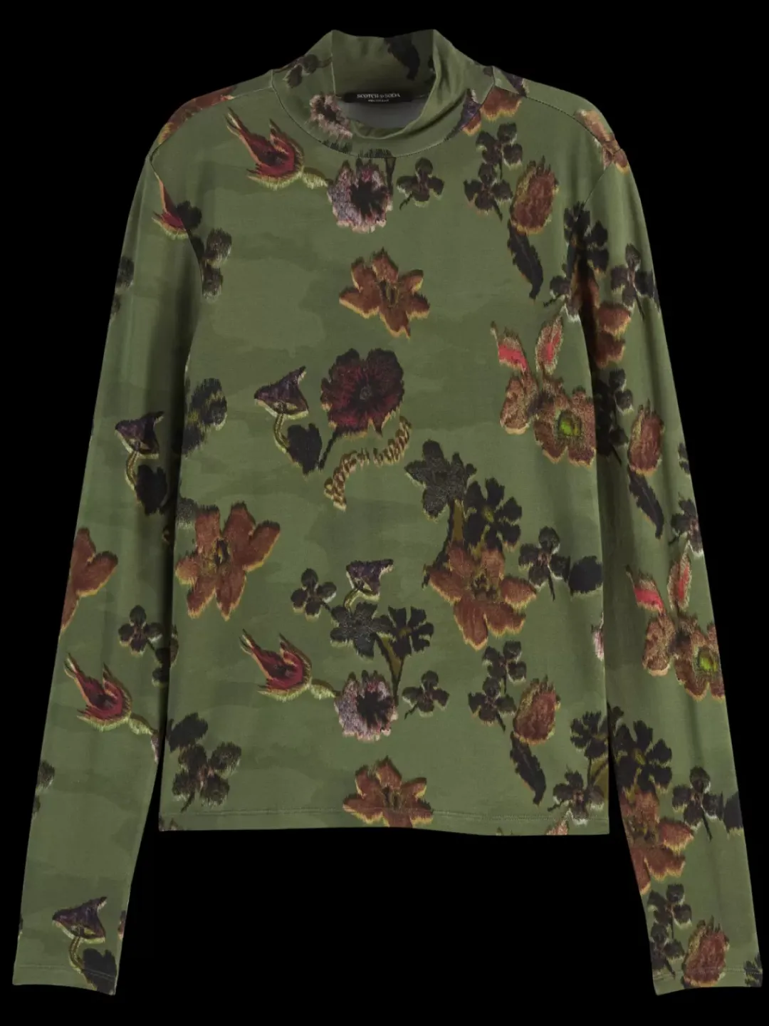 Fashion Scotch & Soda AOP LONG SLEEVE T-SHIRT