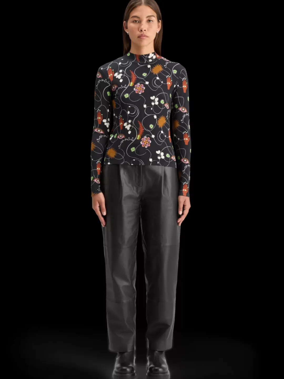 Sale Scotch & Soda AOP PRINTED LONG SLEEVE T-SHIRT