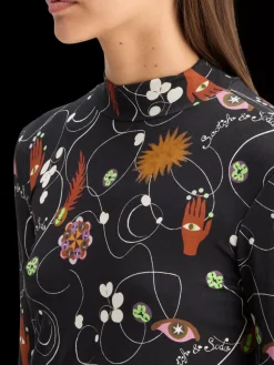 Sale Scotch & Soda AOP PRINTED LONG SLEEVE T-SHIRT