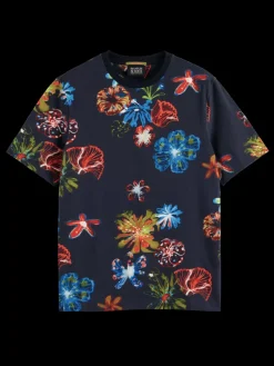 Outlet Scotch & Soda Aop t-shirt NightFlowerAOP