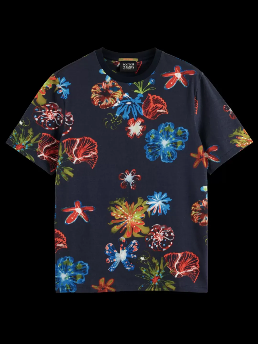 Outlet Scotch & Soda Aop t-shirt NightFlowerAOP