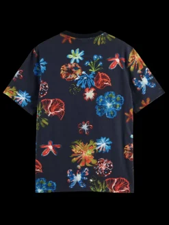 Outlet Scotch & Soda Aop t-shirt NightFlowerAOP