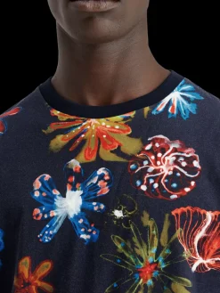 Outlet Scotch & Soda Aop t-shirt NightFlowerAOP