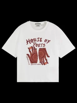 Hot Scotch & Soda ARTWORK LOOSE FIT T-SHIRT White