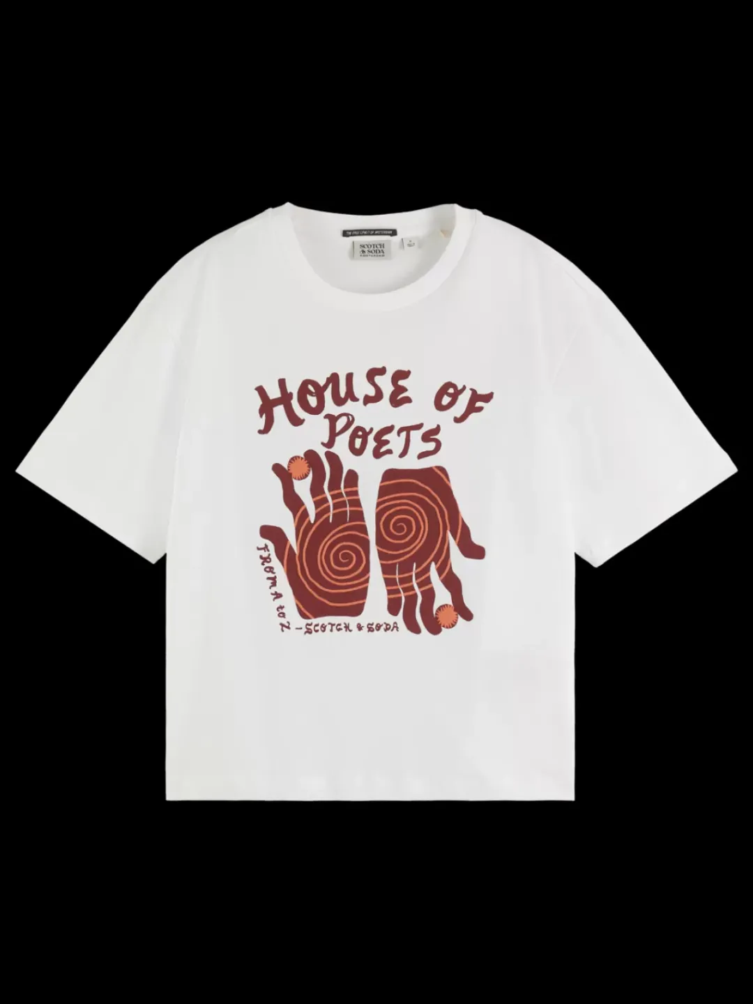 Hot Scotch & Soda ARTWORK LOOSE FIT T-SHIRT White
