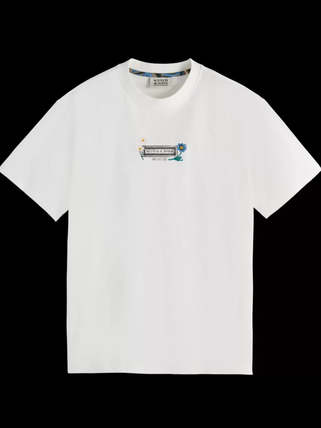 Clearance Scotch & Soda Artwork relaxed fit t-shirt Swan