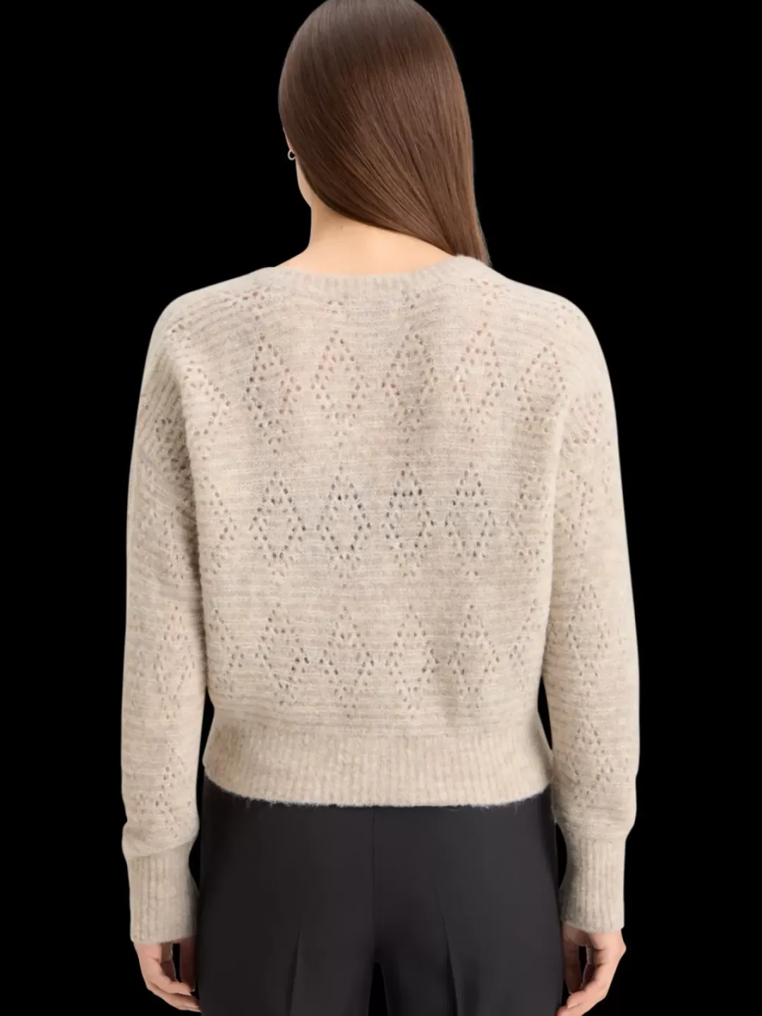 Discount Scotch & Soda BOUCL V-NECK RELAXED PULLOVER OatmealMelange