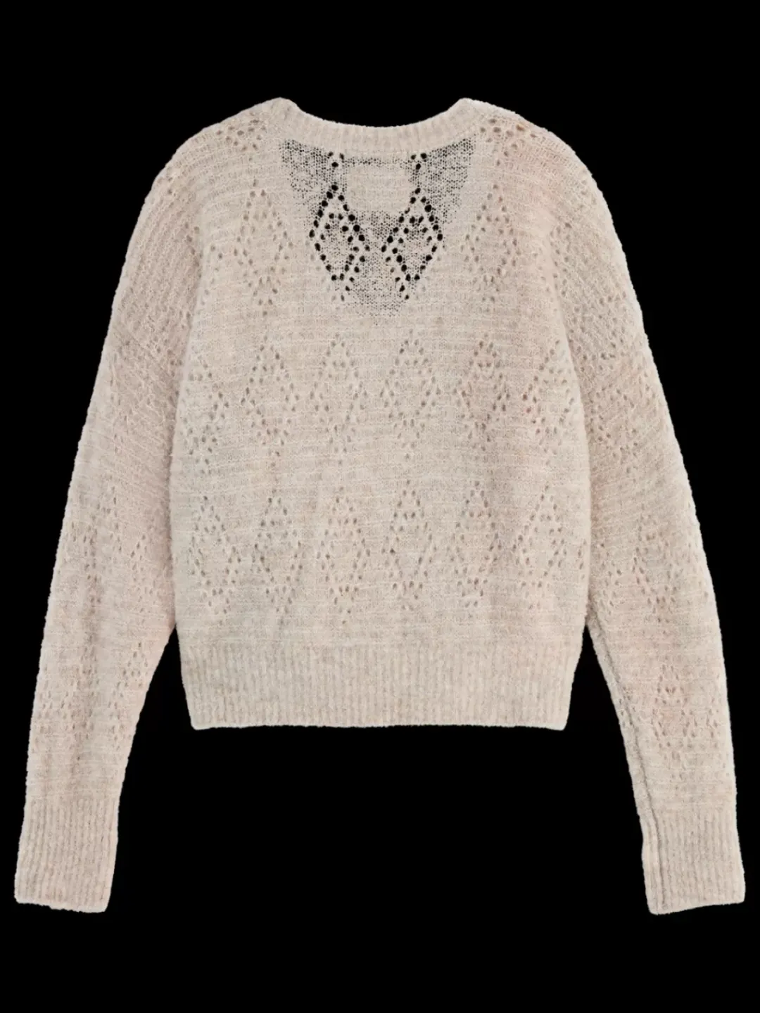 Discount Scotch & Soda BOUCL V-NECK RELAXED PULLOVER OatmealMelange