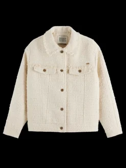 Hot Scotch & Soda BOUCLE TWEED TRUCKER JACKET SoftIce
