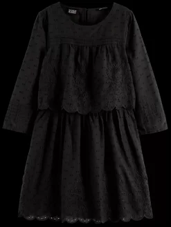 Clearance Scotch & Soda BRODERIE ANGLAISE DRESS Vinyl
