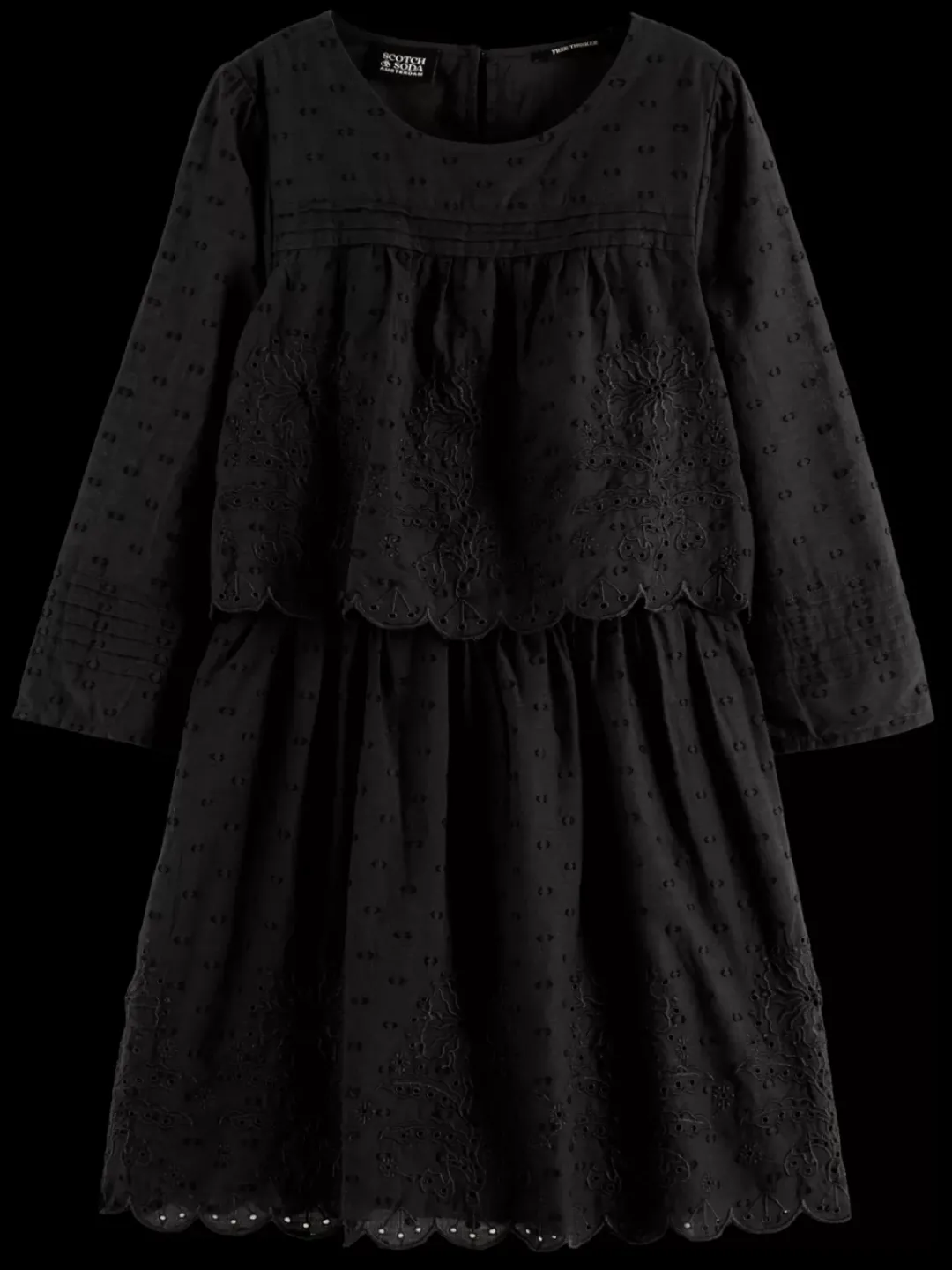Clearance Scotch & Soda BRODERIE ANGLAISE DRESS Vinyl