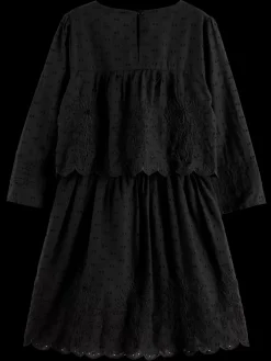 Clearance Scotch & Soda BRODERIE ANGLAISE DRESS Vinyl