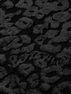 Sale Scotch & Soda Burn out aop long sleeve t-shirt PoetryLeopardBlack