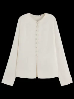 Clearance Scotch & Soda BUTTON DOWN CREPE SHIRT