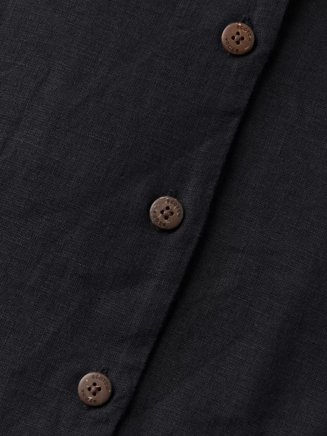Discount Scotch & Soda CAMP SHIRT IN LINEN
