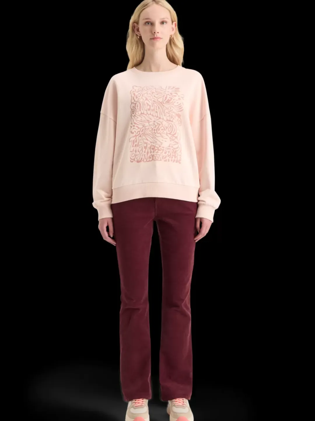 Discount Scotch & Soda CHEST ARTWORK BOYFRIEND FIT SWEATSHIRT