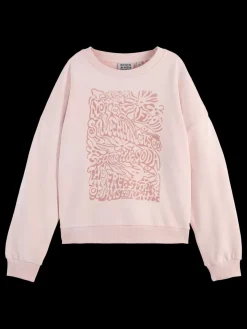 Discount Scotch & Soda CHEST ARTWORK BOYFRIEND FIT SWEATSHIRT