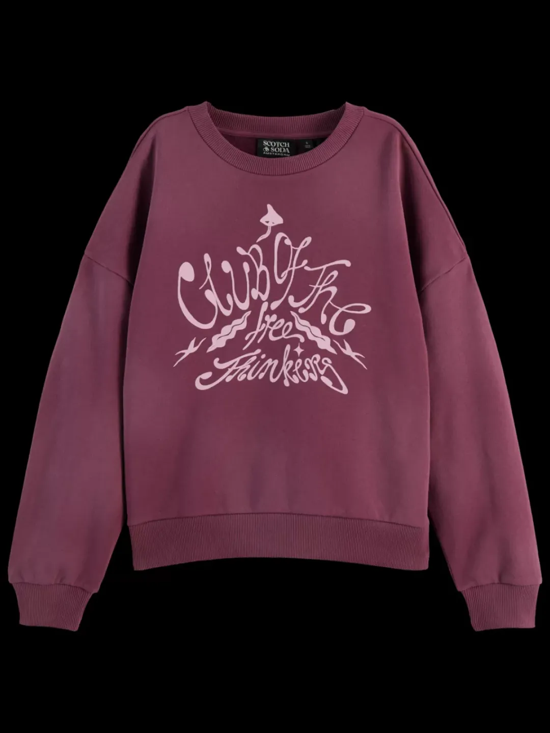 Discount Scotch & Soda CHEST ARTWORK BOYFRIEND FIT SWEATSHIRT