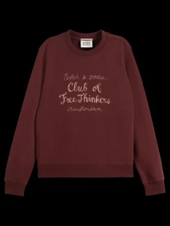 Clearance Scotch & Soda Chest artwork regular fit sweatshirt