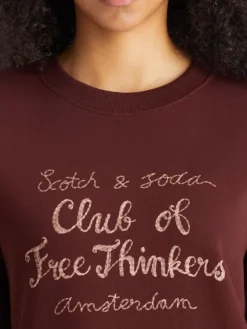 Clearance Scotch & Soda Chest artwork regular fit sweatshirt