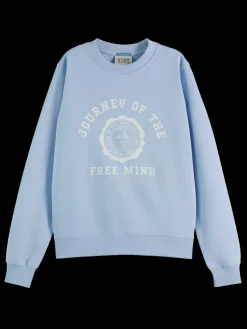 Clearance Scotch & Soda Chest artwork regular fit sweatshirt
