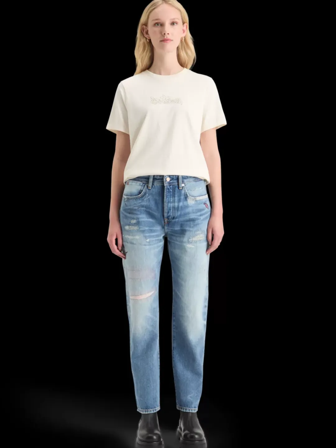 Clearance Scotch & Soda CHEST ARTWORK REGULAR FIT T-SHIRT