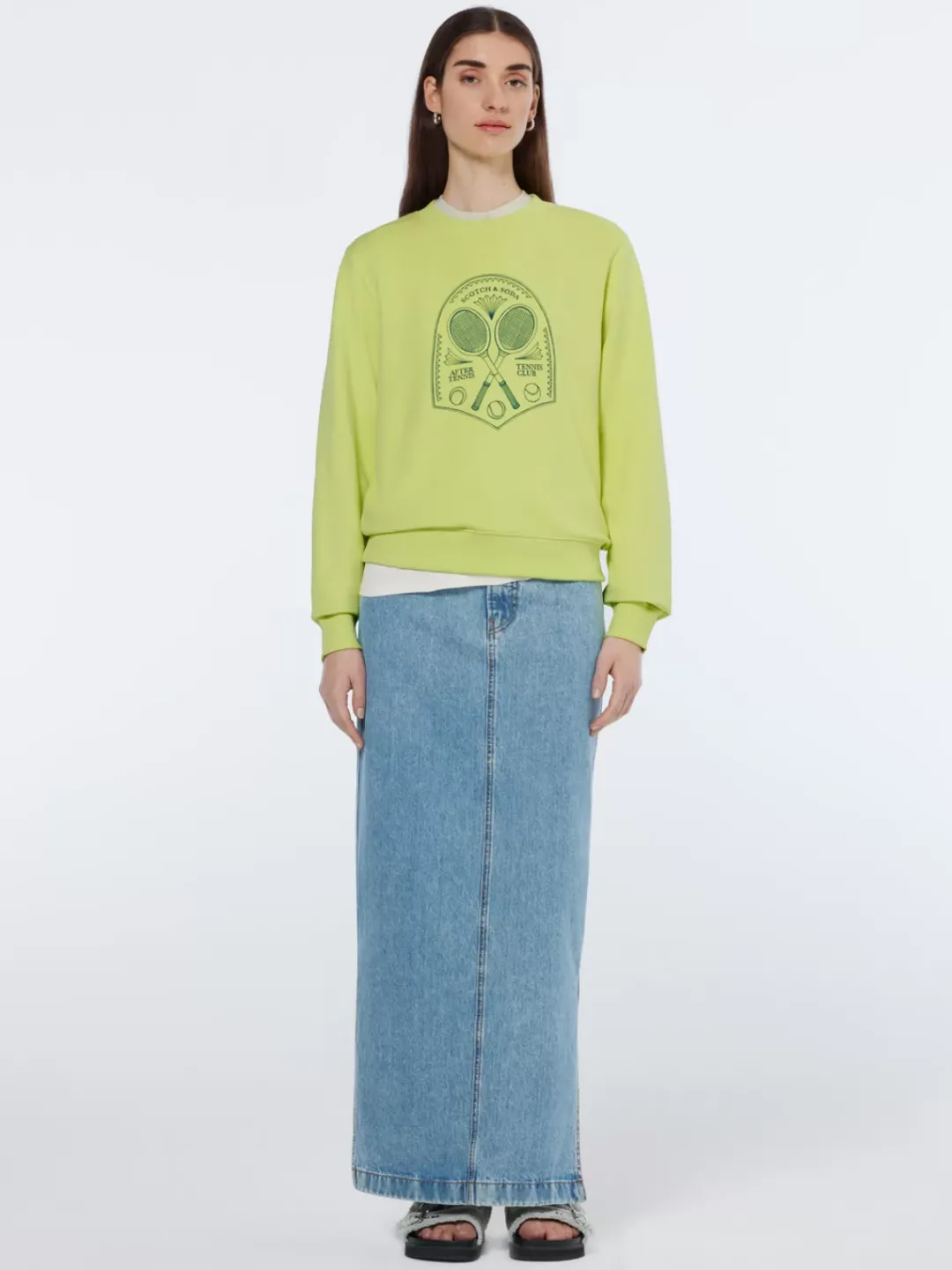 Clearance Scotch & Soda Chest artwork regular sweatshirt