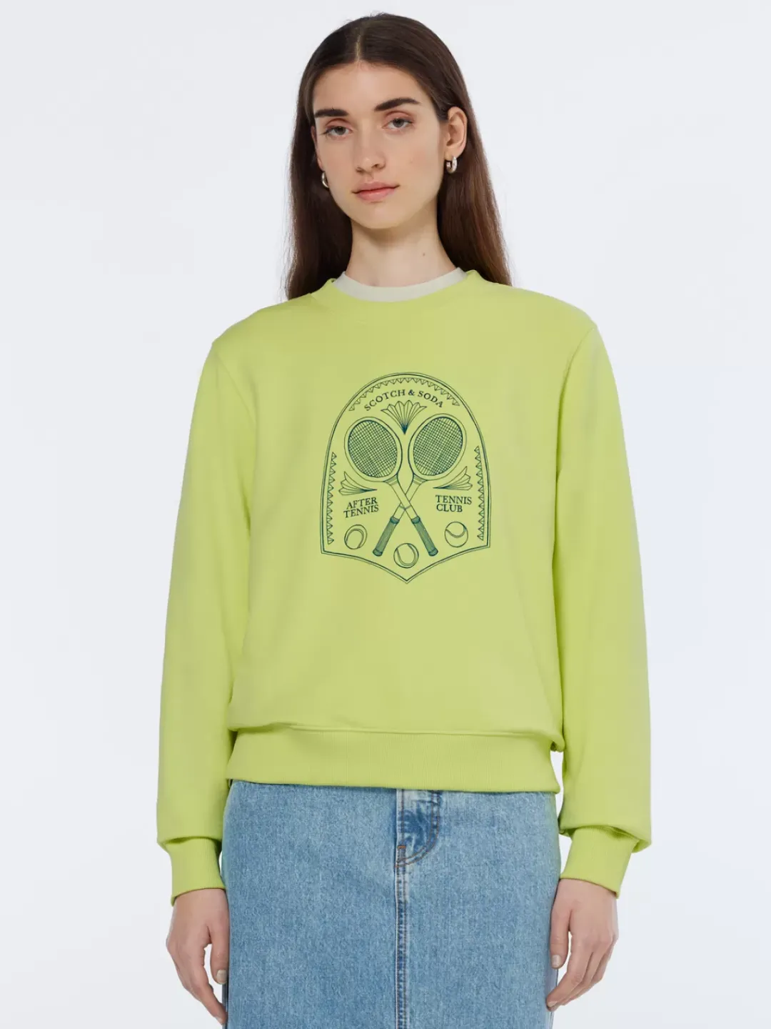 Clearance Scotch & Soda Chest artwork regular sweatshirt