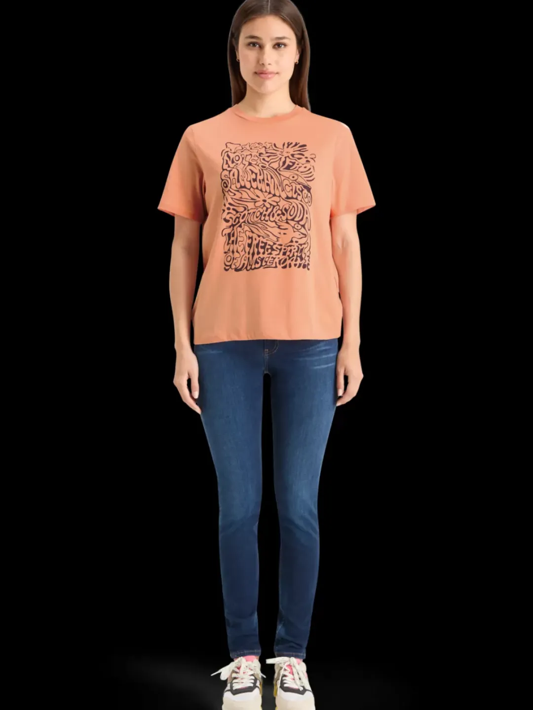Outlet Scotch & Soda CHEST ARTWORK RELAXED FIT T-SHIRT