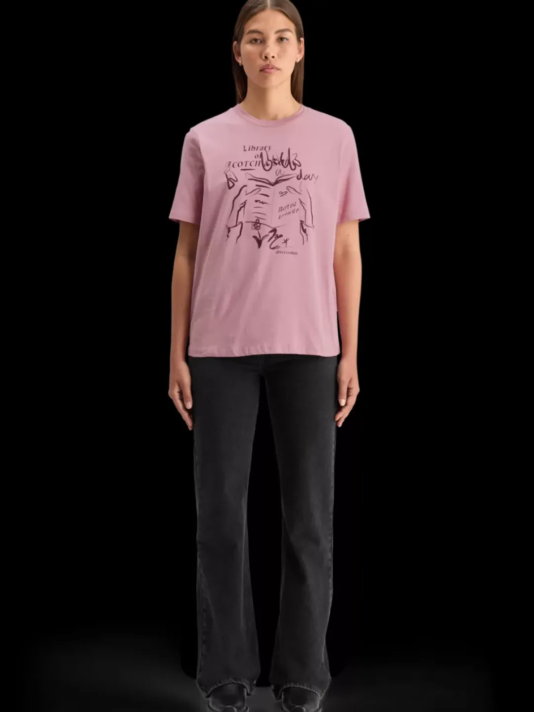 Outlet Scotch & Soda CHEST ARTWORK RELAXED FIT T-SHIRT
