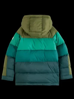 Best Scotch & Soda COLOURBLOCK PADDED JACKET MilitaryColourblock