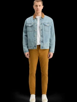 Fashion Scotch & Soda CORD COLLAR INDIGO TEDDY JACKET WashedIndigo