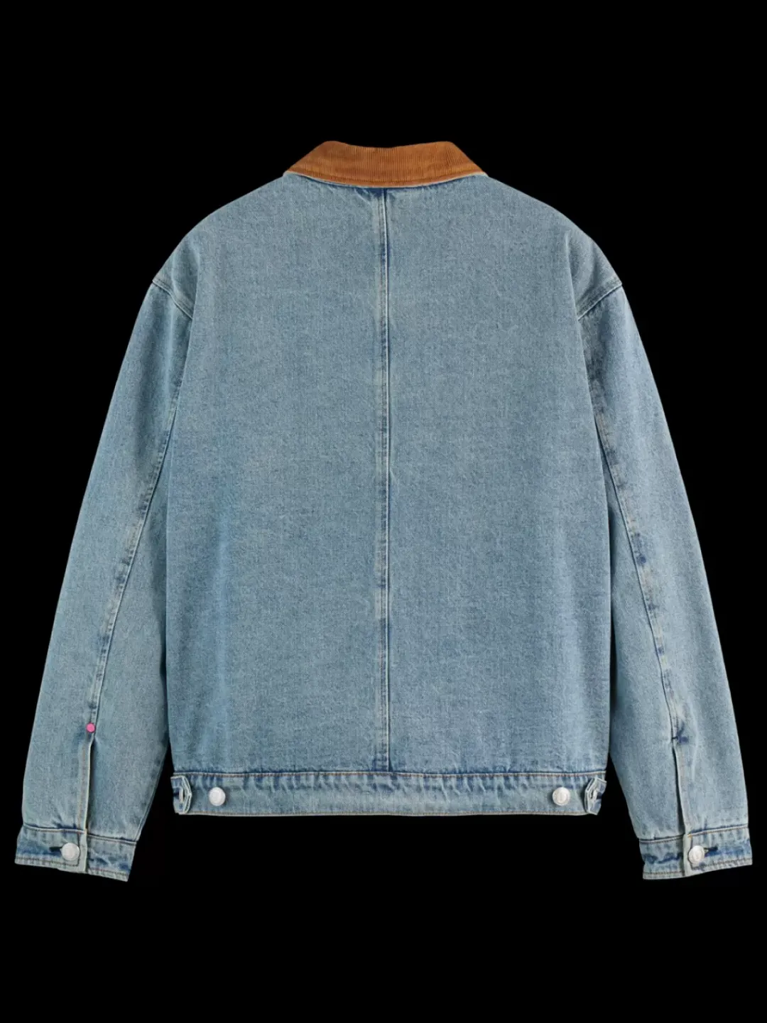 Fashion Scotch & Soda CORD COLLAR INDIGO TEDDY JACKET WashedIndigo