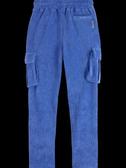 Outlet Scotch & Soda CORDUROY CARGO JOGGER RoadTripBlue