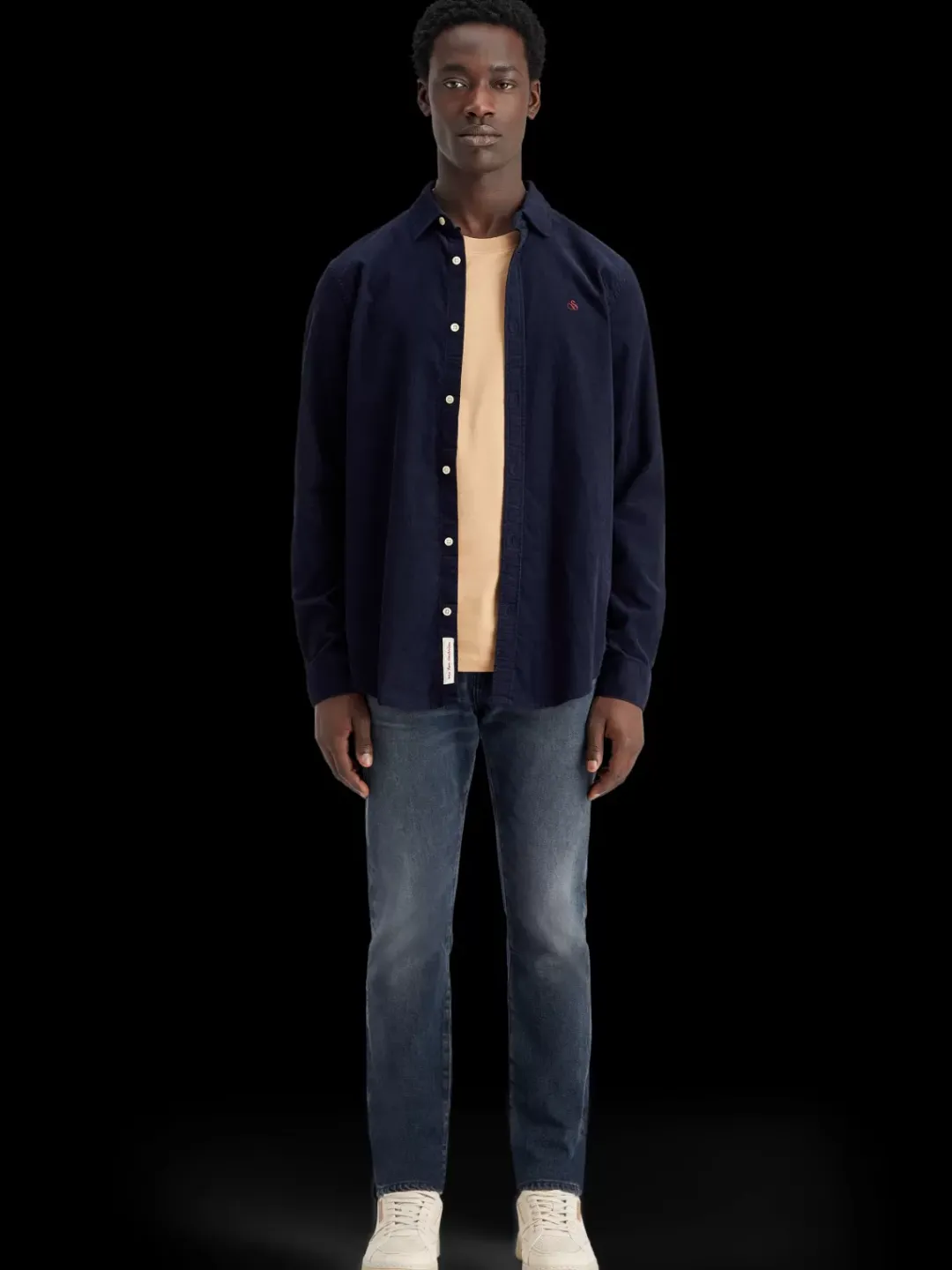 Sale Scotch & Soda Corduroy Shirt NAVY