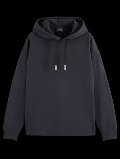 Fashion Scotch & Soda CORE - 3 CROSSES HOODIE Black