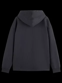 Fashion Scotch & Soda CORE - 3 CROSSES HOODIE Black