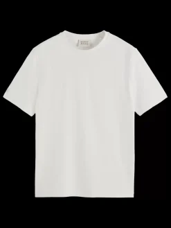 Outlet Scotch & Soda Cotton linen t-shirt
