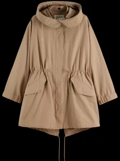 New Scotch & Soda COTTON WASHED PARKA DesertSand