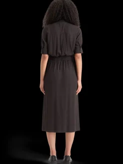 New Scotch & Soda CREPE MIDI DRESS WITH CHEST POCKETS