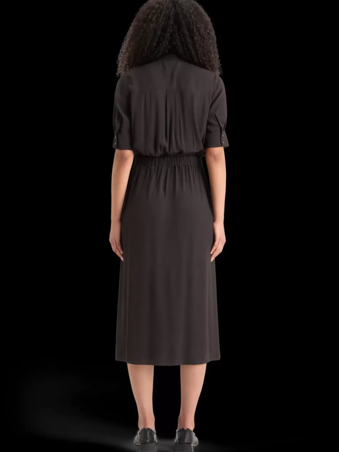New Scotch & Soda CREPE MIDI DRESS WITH CHEST POCKETS