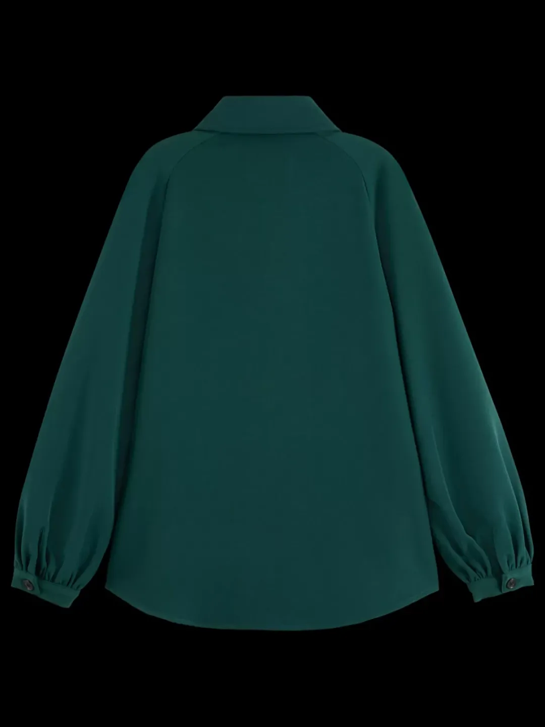 Best Scotch & Soda CREPE PEASANT SLEEVE OVERSHIRT CypressGreen