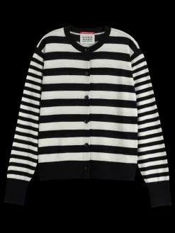 Outlet Scotch & Soda CREW NECK RELAXED CARDIGAN
