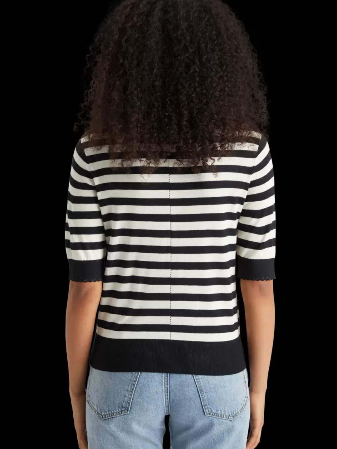 Outlet Scotch & Soda CREW NECK SHORT SLEEVED PULLOVER