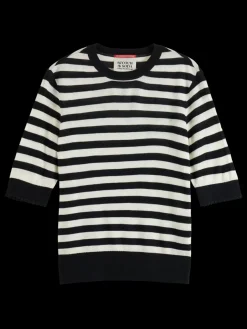 Outlet Scotch & Soda CREW NECK SHORT SLEEVED PULLOVER